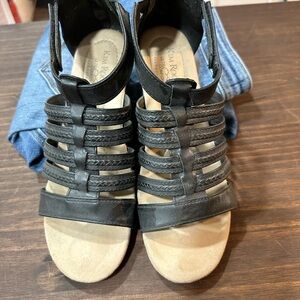 Kim Rogers Black Strappy Sandals